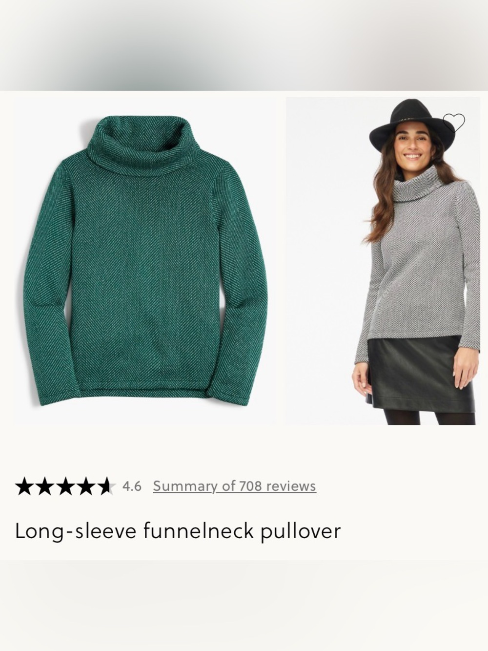 Jcrew Factory Long Sleeve Fleece Funnel Neck Pullover XS NWOT